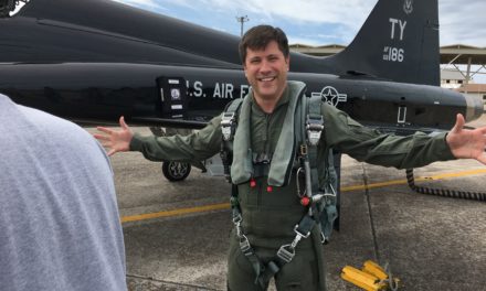 Scott and Tori go up in T-38 Talon!