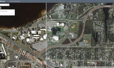 Pre and Post Hurricane Michael images