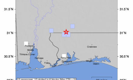 Another Earthquake near NW Florida – M 3.1