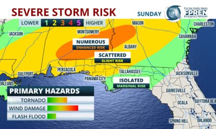 Tornado, Wind Damage Risk in Florida Panhandle Sunday