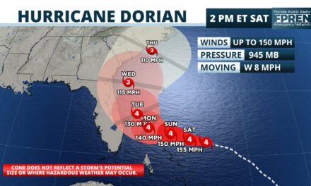 Despite Shift in Forecast, Effects from Major Hurricane Dorian Still Expected in Florida
