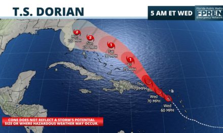 Dorian Strengthening, Threat to Florida Increasing