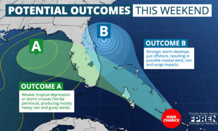 A Tropical Storm is Likely to Develop Near Florida, but Uncertainty is High on Where it Goes