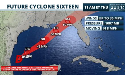 Northwest Florida coast under Tropical Storm Warning