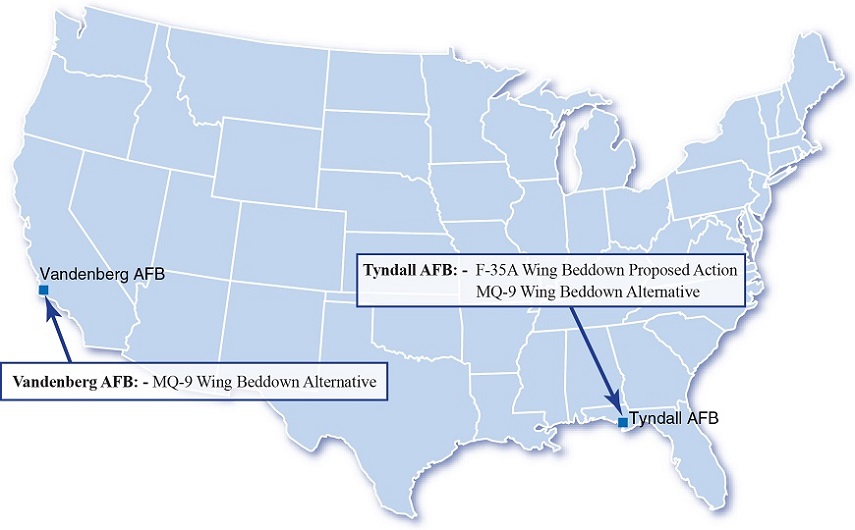 Air Force begins Environmental Impact Statement for Tyndall, and Vanderberg Air Force Bases