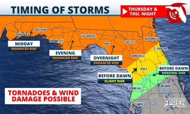 Dangerous Storms Possible Thursday and Friday in North Florida