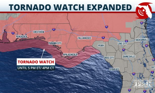 Tornado Watch for All of Florida Panhandle through Thursday Afternoon