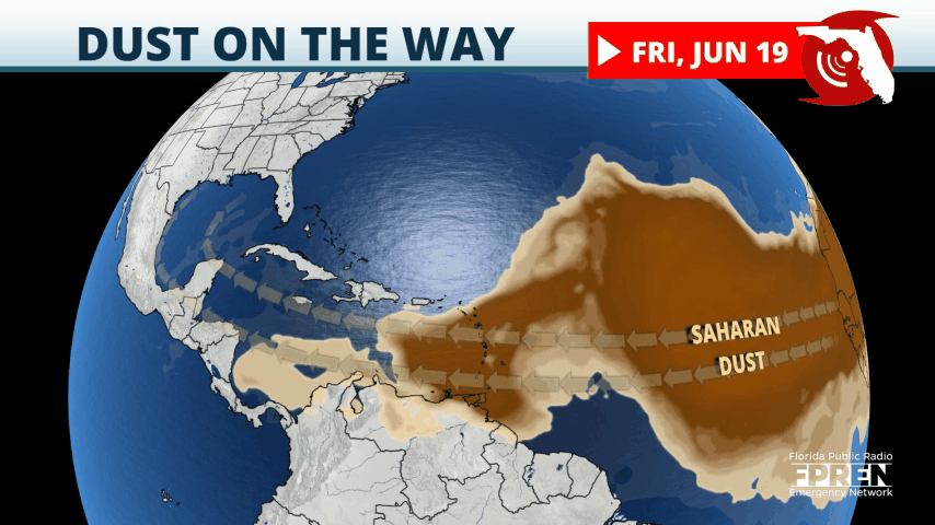 Saharan Dust Is On The Way To Florida Next Week Wkgc Public Radio