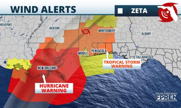 Hurricane And Storm Surge Warnings Issued For The Gulf Ahead Of Zeta