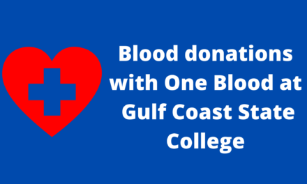The Big Red Bus for One Blood will be at Gulf Coast State College for Blood Donations