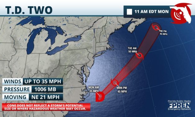 Depression Off The North Carolina Coast May Become Short-Lived Tropical Storm