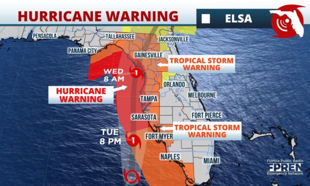 Hurricane Warning Issued from Nature Coast to Tampa as Elsa Strengthens Before Landfall