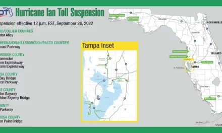 Tolls suspended in Tampa Bay, Alligator Alley, portions of panhandle