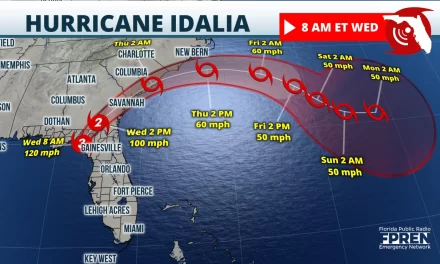 Category 3 Major Hurricane Idalia Makes Landfall Along Big Bend Coast of Florida