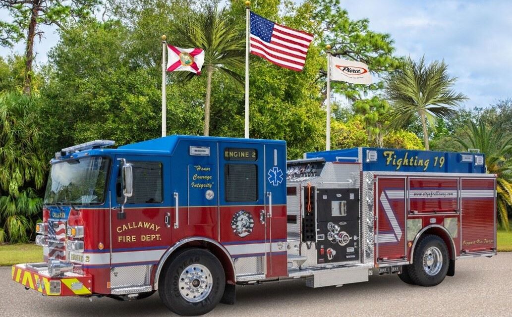 Fire Dept. Push-in Ceremony for New Engine 2