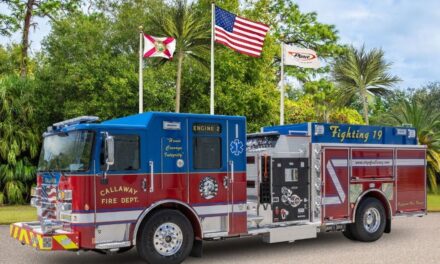 Fire Dept. Push-in Ceremony for New Engine 2