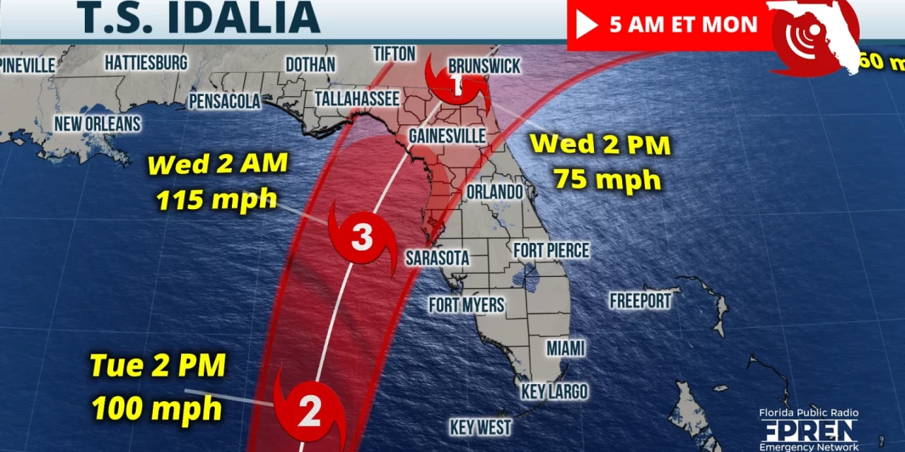 Idalia Expected to Hit Florida as a Major Hurricane Wednesday