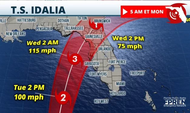 Idalia Expected to Hit Florida as a Major Hurricane Wednesday