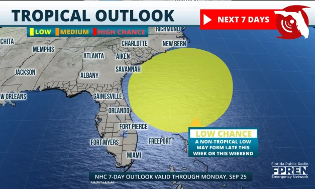 A Tropical System May Impact Florida this Weekend