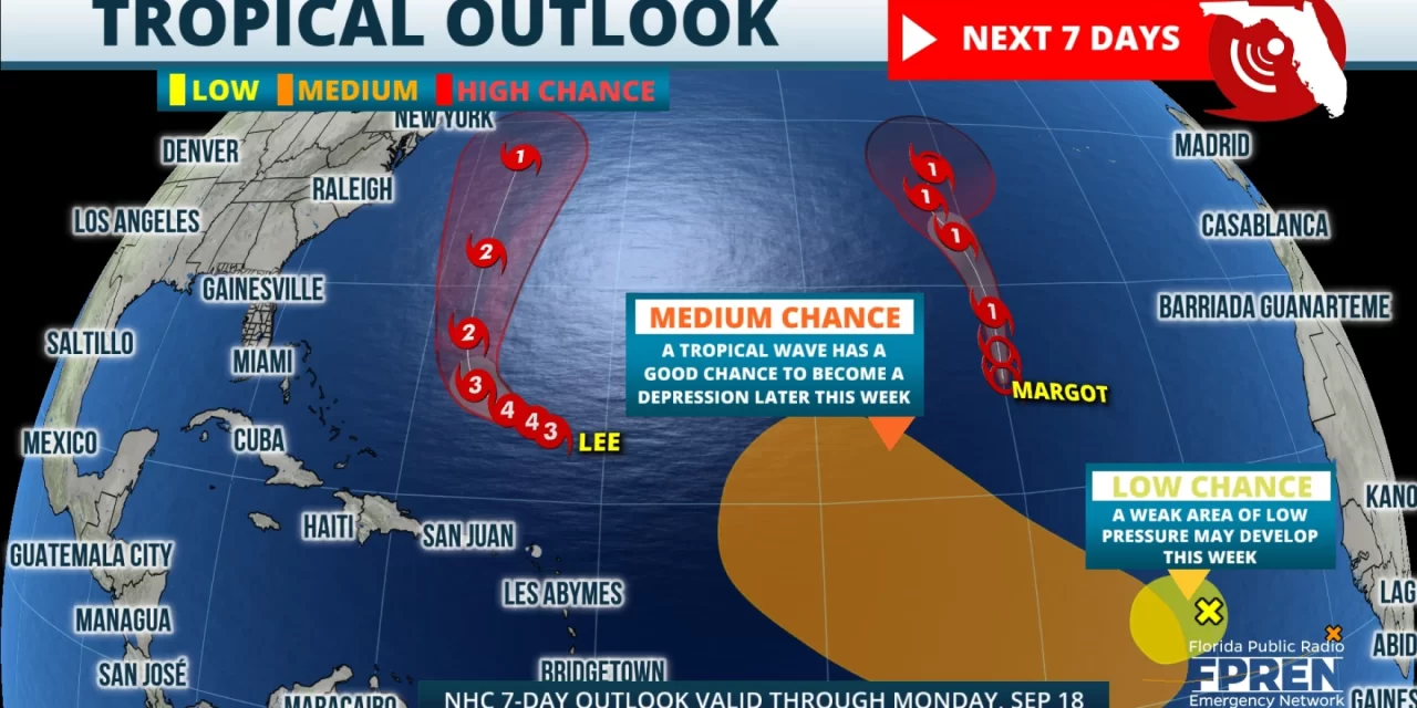 Tropics Update, Lee Expected to Remain Away from Southeast Coast