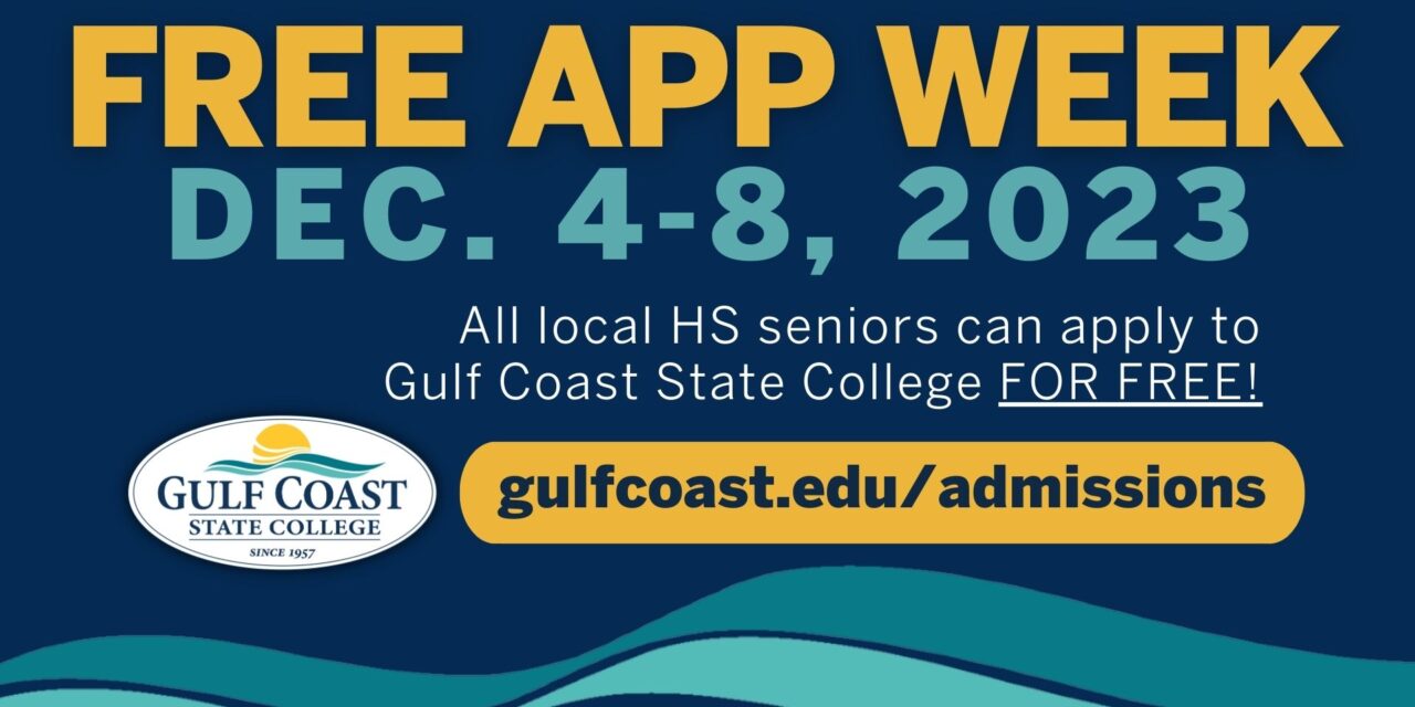Apply for Gulf Coast State College for Free This Week!