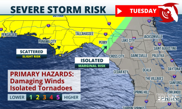 Strong spring storm system to elevate risk for strong storms across Florida Tuesday night and Wednesday