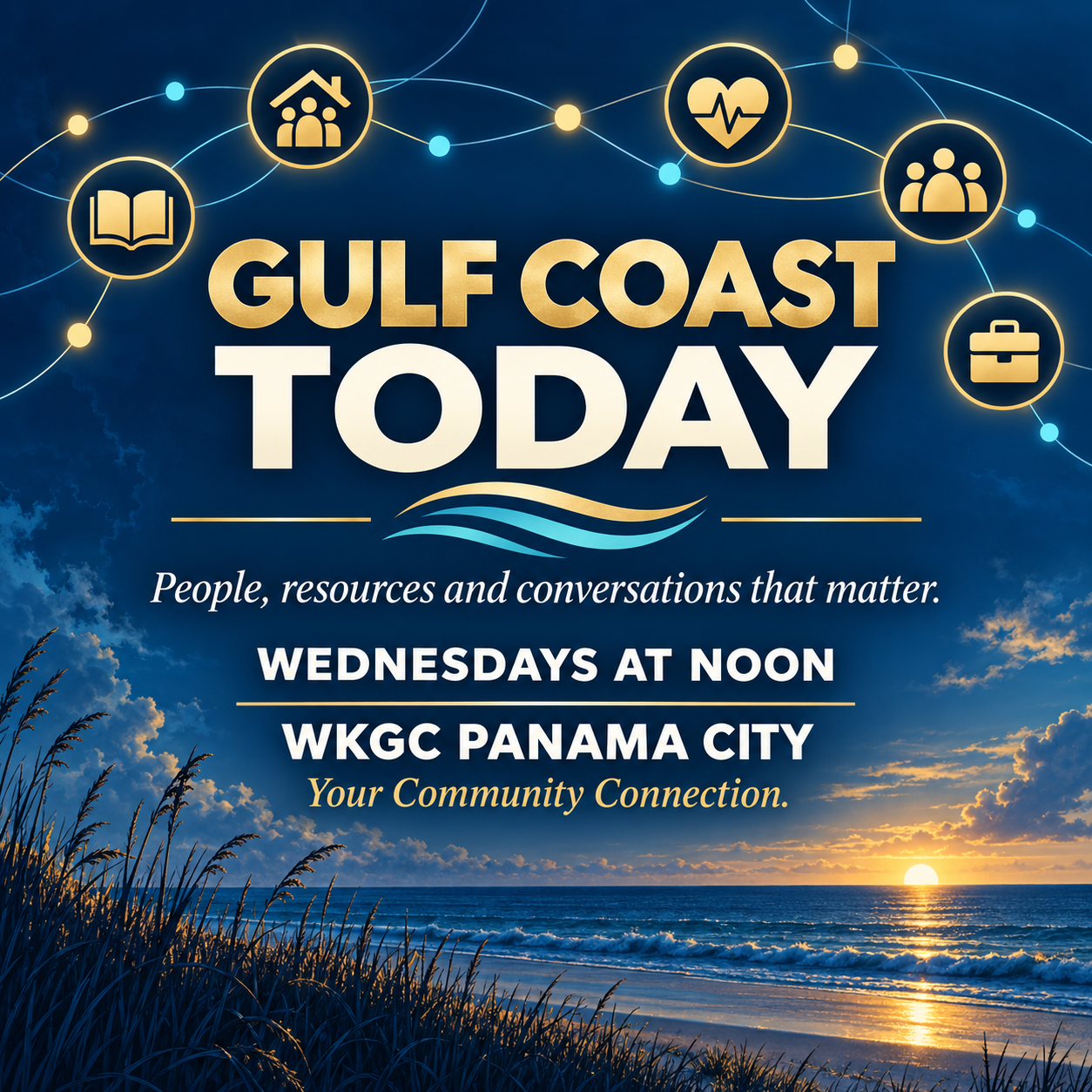 Gulf Coast Today, Wednesdays at noon on WKGC 90.7 FM.